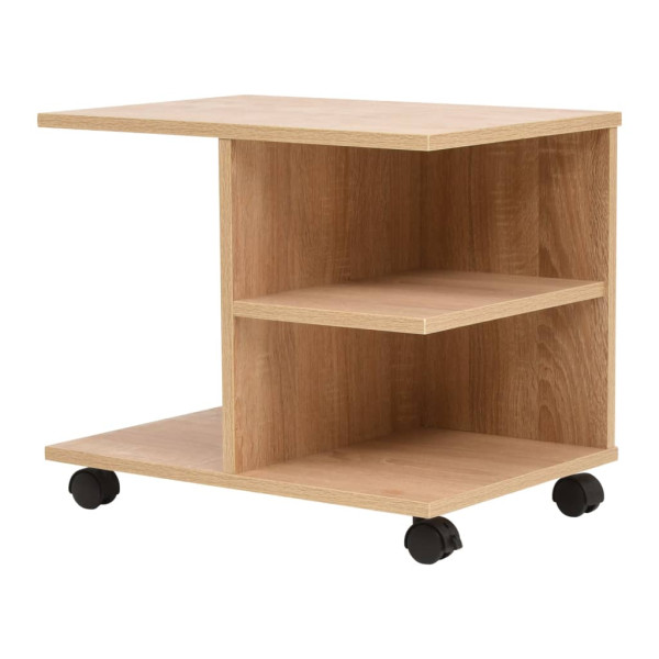 VidaXL Półka na kółkach Brąz Materiał drewnopochodny 318208