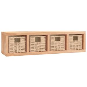 VidaXL półka ścienna Brąz Drewno 371939 VidaXL półka ścienna Brąz Drewno 371939