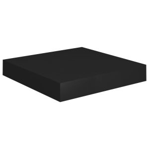 VidaXL Półka ścienna Czarny 23 x 23.5 x 3.8 cm MDF 188569 VidaXL Półka ścienna Czarny 23 x 23.5 x 3.8 cm MDF 188569