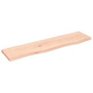 VidaXL Półka surowe lite drewno dębowe 381150 VidaXL Półka surowe lite drewno dębowe 381150