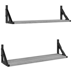VidaXL Półki ścienne 2 szt. 60x15x15,5 cm 189168 VidaXL Półki ścienne 2 szt. 60x15x15,5 cm 189168