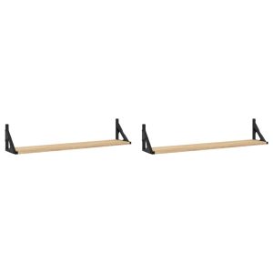 VidaXL Półki ścienne 2 szt. 80x15x15,5 cm 189221 VidaXL Półki ścienne 2 szt. 80x15x15,5 cm 189221