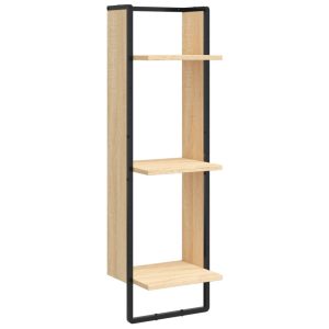 VidaXL Regał ścienny z 3 półkami 30x25x100 cm 189897 VidaXL Regał ścienny z 3 półkami 30x25x100 cm 189897