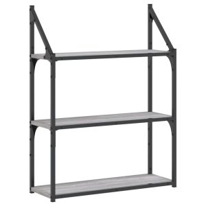 VidaXL Regał ścienny z 3 półkami 60x21x78,5 cm 189851 VidaXL Regał ścienny z 3 półkami 60x21x78,5 cm 189851