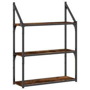 VidaXL Regał ścienny z 3 półkami 60x21x78,5 cm 189848 VidaXL Regał ścienny z 3 półkami 60x21x78,5 cm 189848