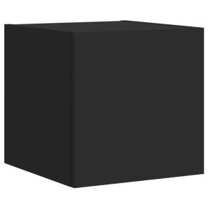 VidaXL Ścienna szafka TV z LED czarna 381391 VidaXL Ścienna szafka TV z LED czarna 381391