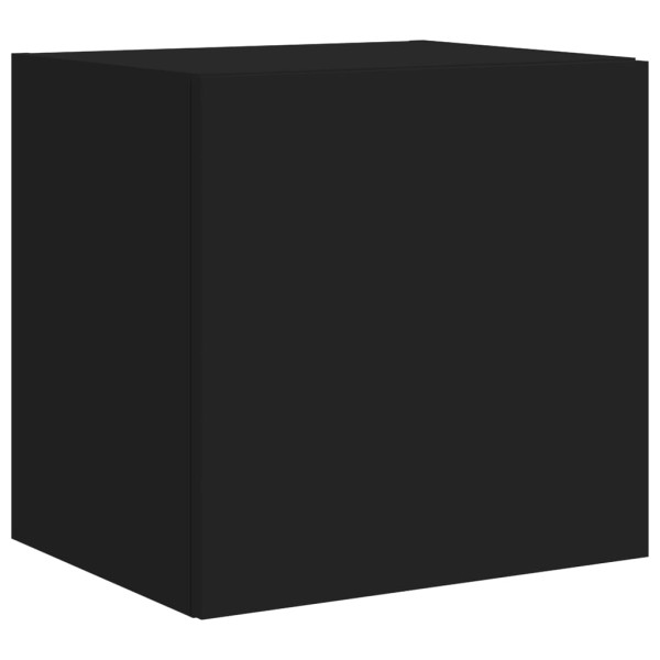 VidaXL Ścienna szafka TV z LED czarna 381358