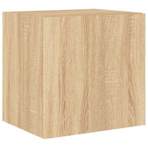 VidaXL Ścienna szafka TV z LED dąb sonoma 381361 VidaXL Ścienna szafka TV z LED dąb sonoma 381361