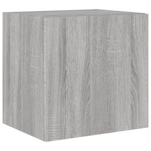 VidaXL Ścienna szafka TV z LED szary dąb sonoma 381371 VidaXL Ścienna szafka TV z LED szary dąb sonoma 381371