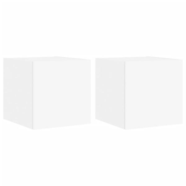 VidaXL Ścienne szafki TV z LED 2 szt 381405
