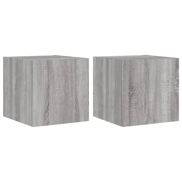 VidaXL Ścienne szafki TV z LED 2 szt 381363