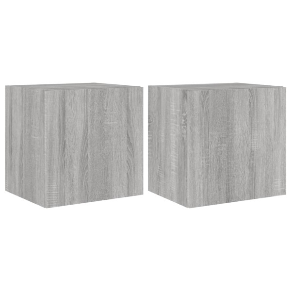VidaXL Ścienne szafki TV z LED 2 szt 381357