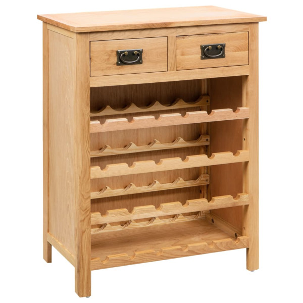 VidaXL Stojak na wino Brąz MDF 188493