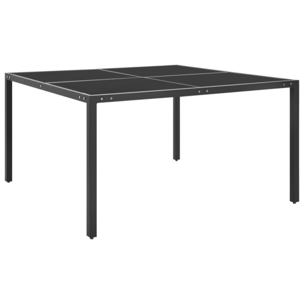 VidaXL Stół ogrodowy Antracyt 130x130x72 cm Stal 371620