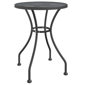 VidaXL Stół ogrodowy Antracyt Ø 60 x 72 cm Metal 406617 VidaXL Stół ogrodowy Antracyt Ø 60 x 72 cm Metal 406617