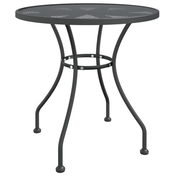 VidaXL Stół ogrodowy Antracyt Ø 80 x 72 cm Metal 406540