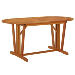 VidaXL Stół ogrodowy Brąz Drewno 371659 VidaXL Stół ogrodowy Brąz Drewno 371659