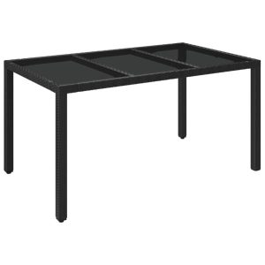 VidaXL Stół ogrodowy ze szklanym blatem 406753 VidaXL Stół ogrodowy ze szklanym blatem 406753