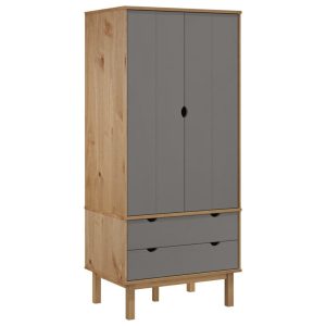 VidaXL Szafa OTTA brązowo-szara 406969 VidaXL Szafa OTTA brązowo-szara 406969