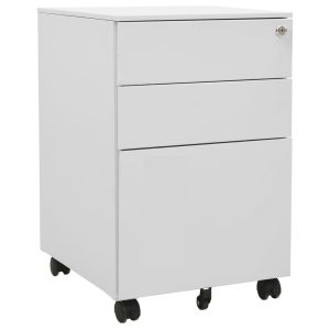 VidaXL Szafka biurowa Szary Stal 221948 VidaXL Szafka biurowa Szary Stal 221948