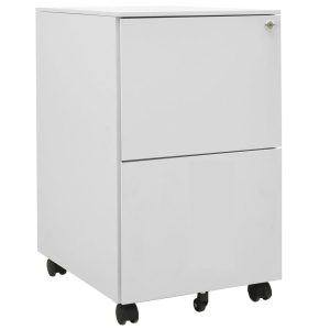 VidaXL Szafka biurowa Szary Stal 221943 VidaXL Szafka biurowa Szary Stal 221943