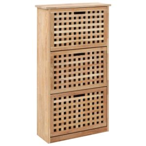 VidaXL Szafka na buty Brąz 55 x 20 x 104 cm Drewno 267128 VidaXL Szafka na buty Brąz 55 x 20 x 104 cm Drewno 267128