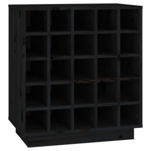 VidaXL Szafka na wino czarna 555x34x61 cm 376424