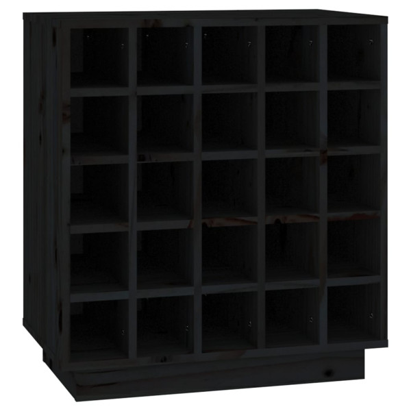VidaXL Szafka na wino czarna 555x34x61 cm 376424