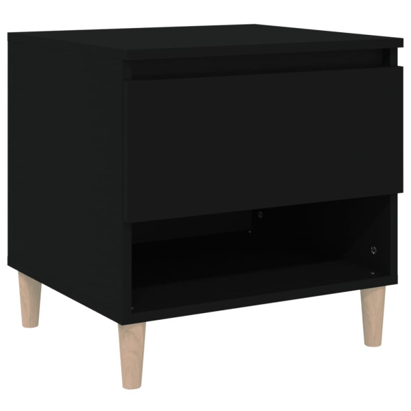 VidaXL Szafka nocna czarna 50x46x50 cm 319445