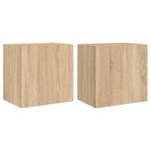 VidaXL Szafki ścienne TV 2 szt. 381419 VidaXL Szafki ścienne TV 2 szt. 381419