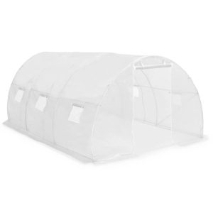 VidaXL Szklarnia ogrodowa Biały 450 x 300 x 200 cm Z 287446