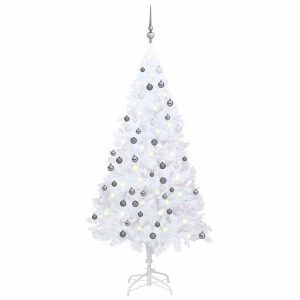 VidaXL Sztuczna choinka Biały 180 x 95 cm 375236 VidaXL Sztuczna choinka Biały 180 x 95 cm 375236