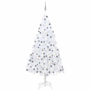 VidaXL Sztuczna choinka Biały 210 x 110 cm 375138 VidaXL Sztuczna choinka Biały 210 x 110 cm 375138