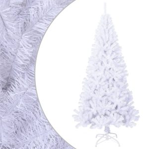 VidaXL Sztuczna choinka Biały 210 x 110 cm 374646 VidaXL Sztuczna choinka Biały 210 x 110 cm 374646