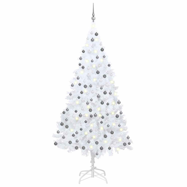 VidaXL Sztuczna choinka Biały 240 x 125 cm 375233