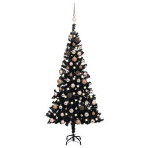 VidaXL Sztuczna choinka Czarny 120 x 65 cm 399346 VidaXL Sztuczna choinka Czarny 120 x 65 cm 399346