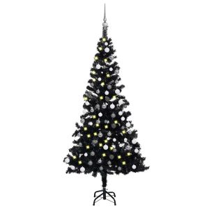 VidaXL Sztuczna choinka Czarny 120 x 65 cm 399334 VidaXL Sztuczna choinka Czarny 120 x 65 cm 399334