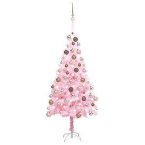 VidaXL Sztuczna choinka Różowe 180 x 93 cm 379205 VidaXL Sztuczna choinka Różowe 180 x 93 cm 379205