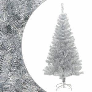 VidaXL Sztuczna choinka Srebrny 120 x 65 cm 399385 VidaXL Sztuczna choinka Srebrny 120 x 65 cm 399385