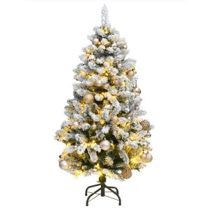 VidaXL sztuczna choinka Zielono-biały 120 cm 401889 VidaXL sztuczna choinka Zielono-biały 120 cm 401889
