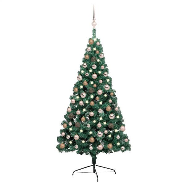 VidaXL Sztuczna choinka Zielony 150 x 95 cm 375164