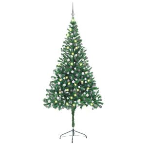 VidaXL Sztuczna choinka Zielony 210 x 105 cm 375237 VidaXL Sztuczna choinka Zielony 210 x 105 cm 375237