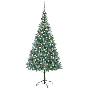 VidaXL Sztuczna choinka Zielony 210 x 105 cm 379027