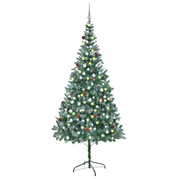 VidaXL Sztuczna choinka Zielony 210 x 105 cm 379027