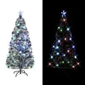 VidaXL Sztuczna choinka Zielony 210 x 105 cm 399427