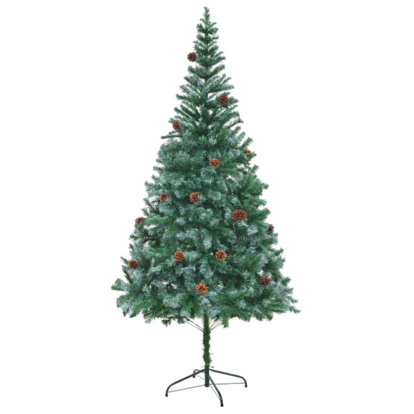 VidaXL Sztuczna choinka Zielony 210 x 105 cm 375200