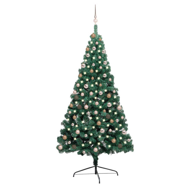 VidaXL Sztuczna choinka Zielony 210 x 120 cm 375187