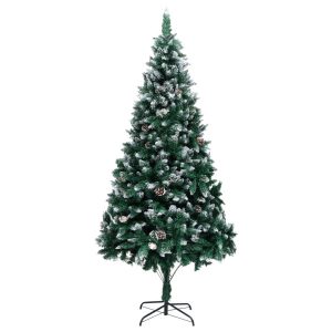VidaXL Sztuczna choinka Zielony 210 x 120 cm 375253