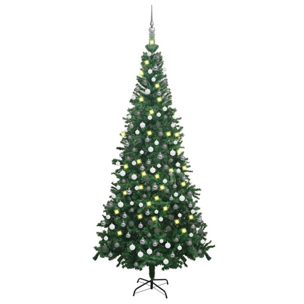VidaXL Sztuczna choinka Zielony 240 x 120 cm 375197