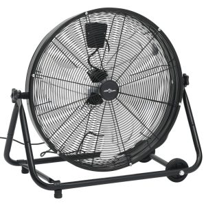 VidaXL Wentylator bębnowy Czarny Stal 230601 VidaXL Wentylator bębnowy Czarny Stal 230601